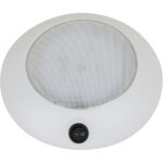 SCANDVIK DOME LIGHT 5.5" WHITE W/ SWITCH 12V