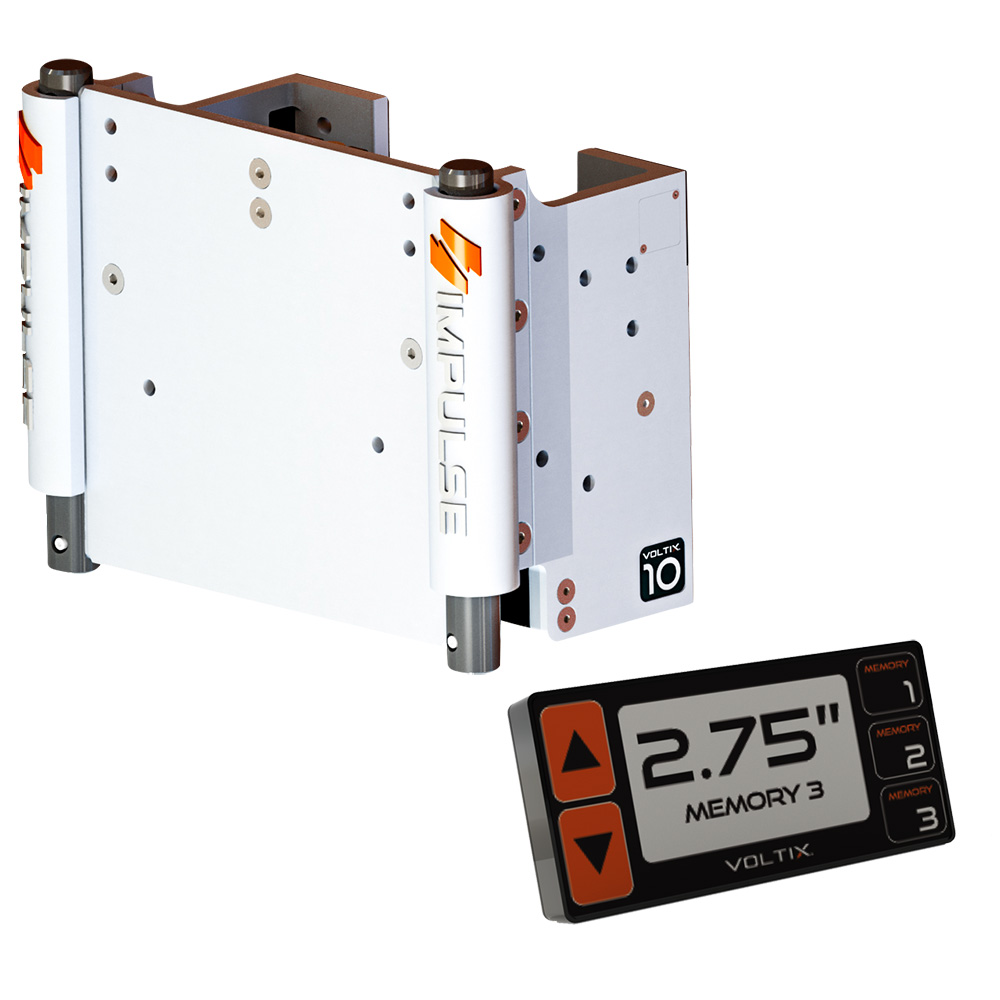 IMPULSE XL JACK PLATE 10" WHITE CERAKOE W/ SMART CONTROL