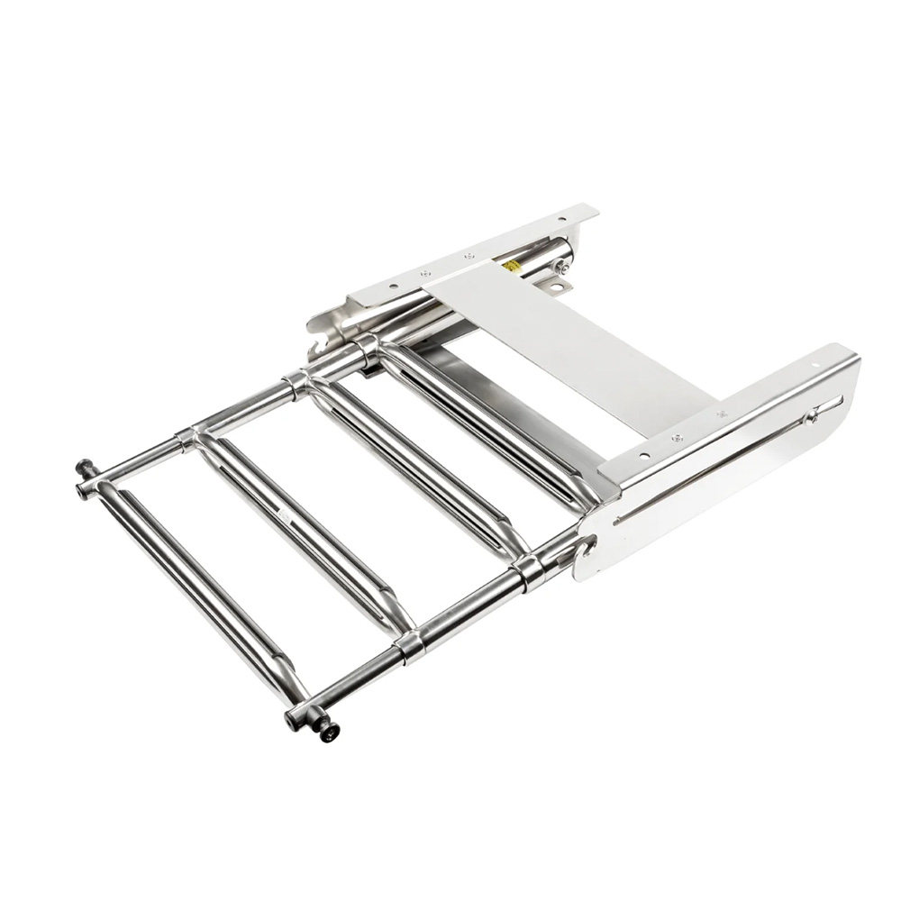 WHITECAP 304 S/S SLIDING UNDER PLATFORM 3 STEP LADDER - Image 2