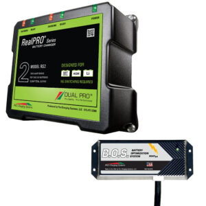 DUAL PRO RS2 2 BANK BATTERY CHARGER W/ 2 BANK BOS SYSTEM