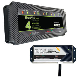DUAL PRO RS4 4 BANK BATTERY CHARGER W/ 3 BANK BOS SYSTEM