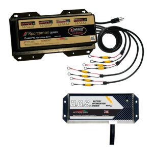 DUAL PRO SS4 4 BANK BATTERY CHARGER W/ 2 BANK BOS SYSTEM