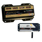 DUAL PRO SS4 AUTO 4 BANK BATTERY CHARGER W/ 2 BANK BOS