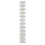 PACER 40A EURO STYLE TERMINAL BLOCK, 12 GANG - 5PK