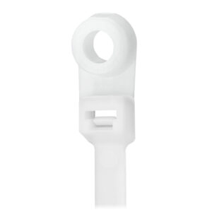 PACER 8" CABLE TIE W/MOUNTING RING - NATURAL COLOR - 50LB