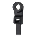 PACER 15" CABLE TIE W/MOUNTING RING - BLACK - 50LB TENSILE
