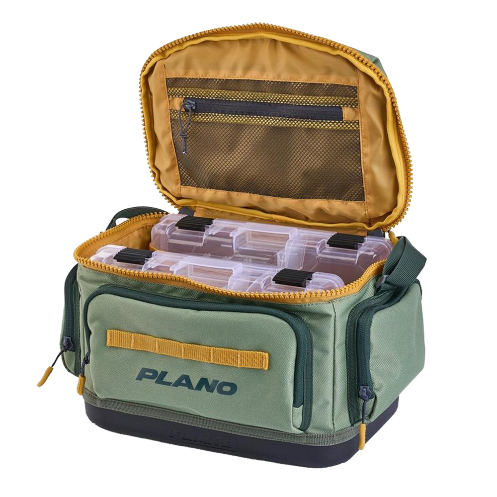 PLANO WEEKEND TACKLE BAG 3600 ARMY GREEN/YELLOW - Image 4