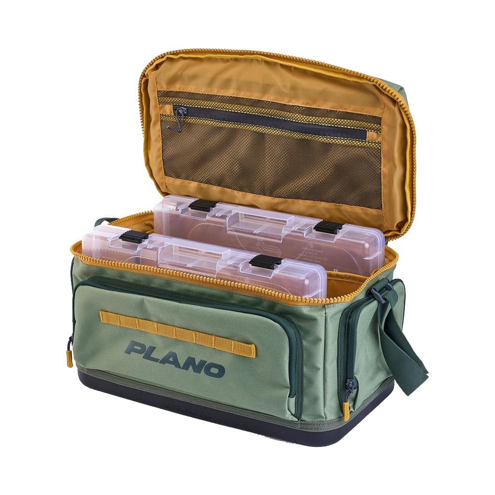 PLANO WEEKEND TACKLE BAG 3700 ARMY GREEN/YELLOW - Image 4