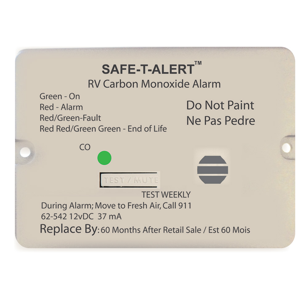 SAFE T ALERT 62 SERIES CARBON MONOXIDE ALARM 12V