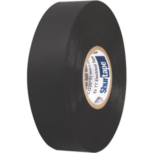 SHURTAPE EV 077B PROFESSIONAL GRADE BLACK ELECTRICAL TAPE F/
