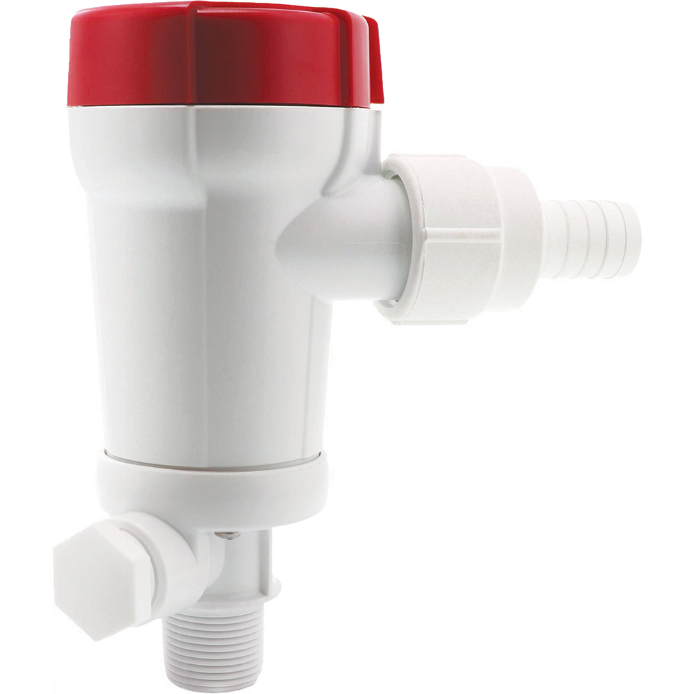 RULE 1100 GPH LIVEWELL PUMP STRAIGHT SEACOCK INLET