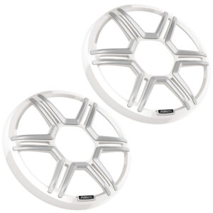 FUSION APOLLO SPEAKER GRILLES 8.8" SPORTS WHITE PAIR