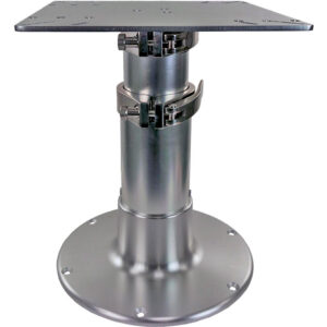 SPRINGFIELD PEDESTAL 3 STAGE TABLE 16"-30" BRITE DIP