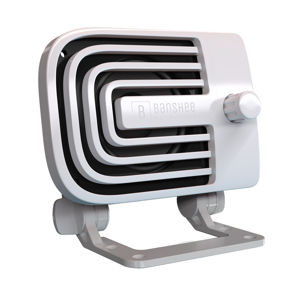 BANSHEE ACTIVE EXTERNAL VHF SPEAKER WHITE