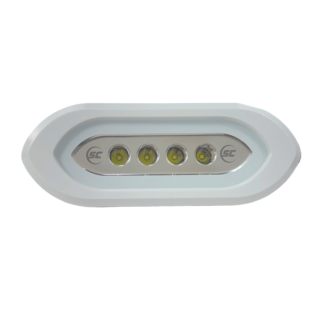 SHADOW-CASTER FLUSH MOUNT  SPREADER LIGHT WHITE HOUSING