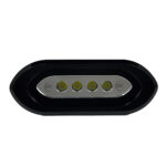 SHADOW-CASTER FLUSH MOUNT SPREADER LIGHT BLACK HOUSING