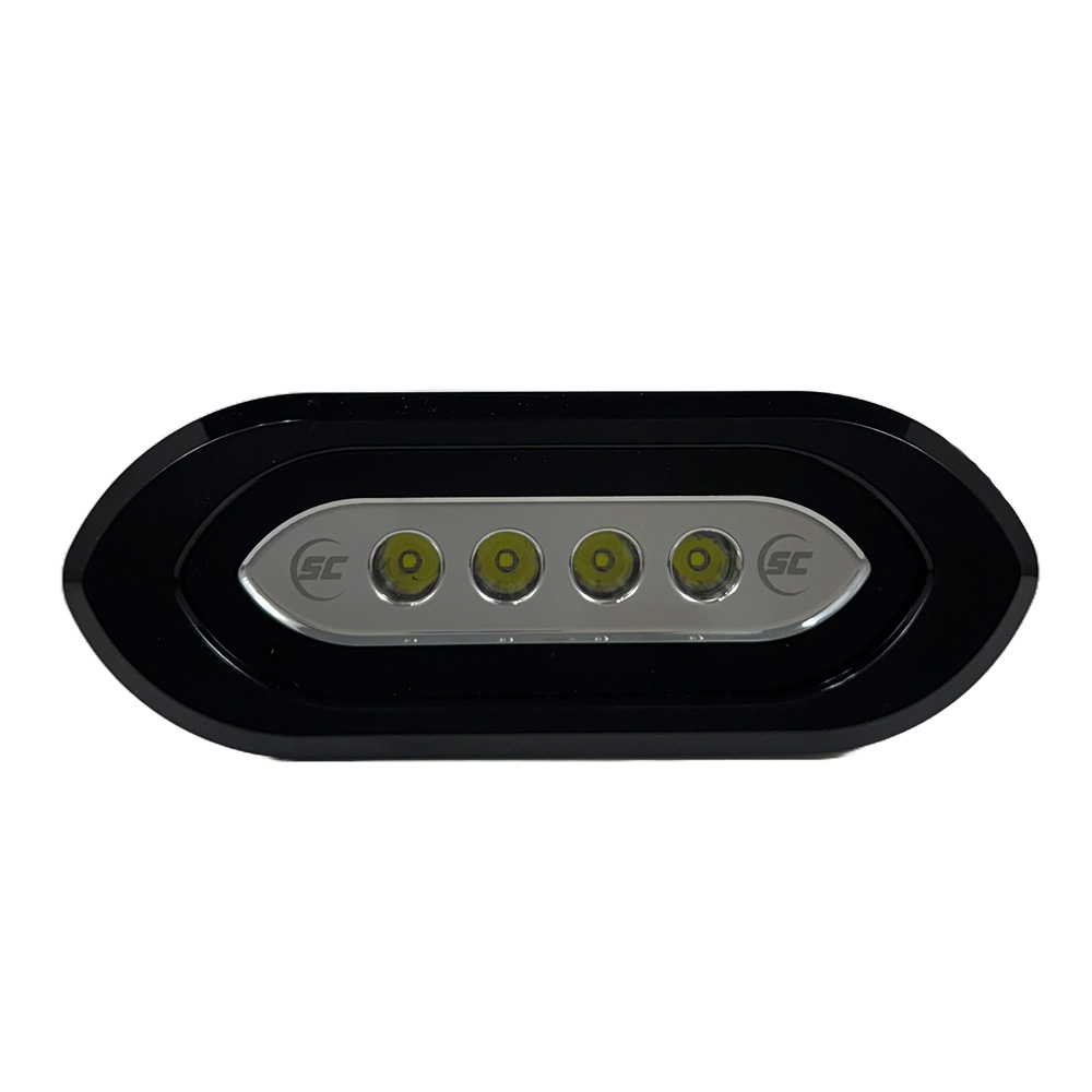 SHADOW-CASTER FLUSH MOUNT SPREADER LIGHT BLACK HOUSING
