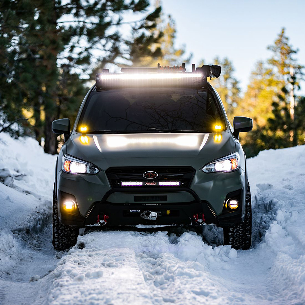 RIGID 360 SERIES 4 INCH SAE FOG BEAM YELLOW/WHITE PAIR - Image 2