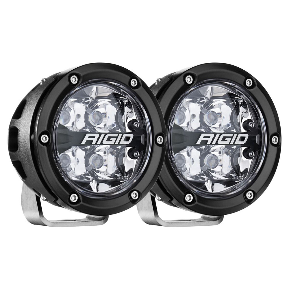 RIGID 360 SERIES 4" OFFROAD SPOT BEAM RGBW BACKLIGHT SET
