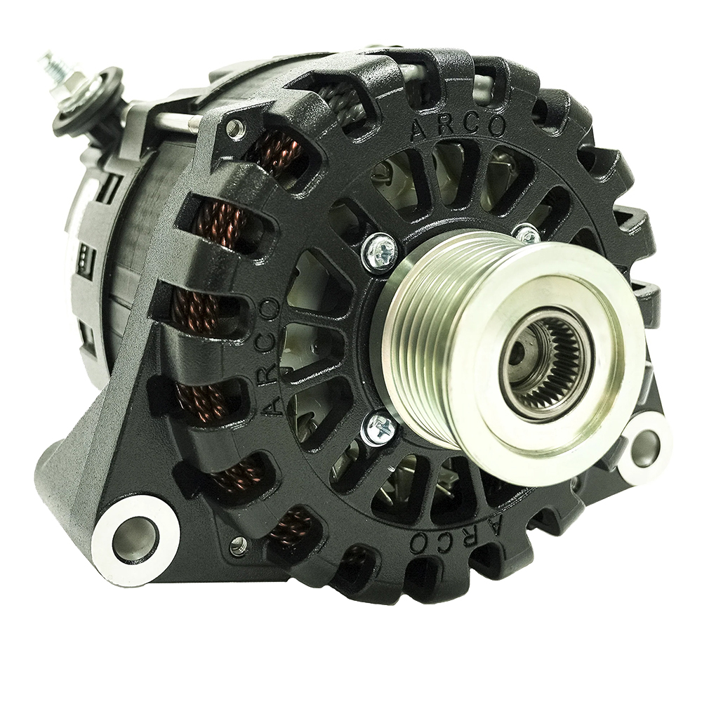 ARCO MARINE ZEUS 24V 7KW N62 ALTERNATOR W/ CLUTCH PULLEY