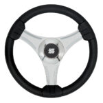 UFLEX TAVOLARA 13.8" STEERING WHEEL BLACK POLYURETHANE W/