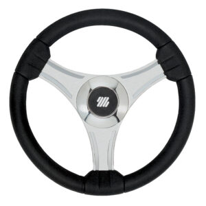 UFLEX TAVOLARA 13.8" STEERING WHEEL BLACK POLYURETHANE W/