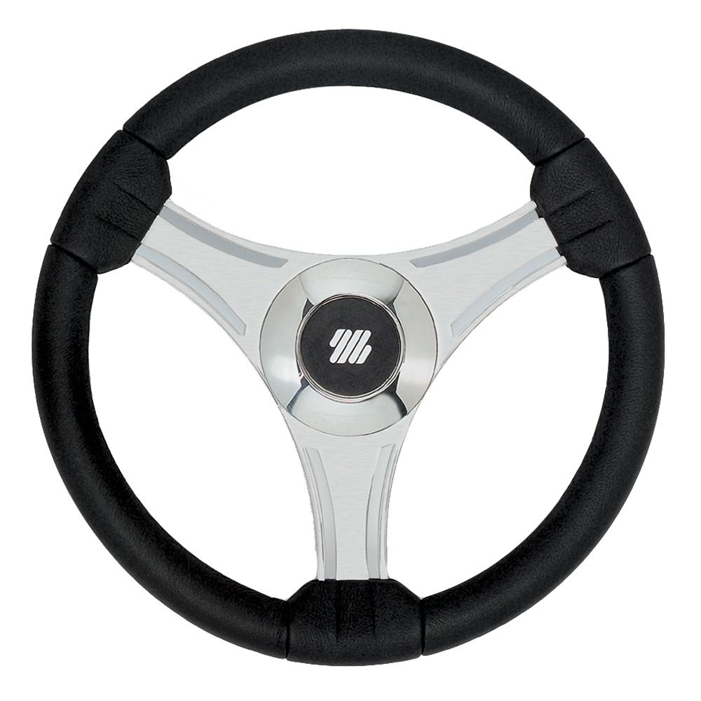 UFLEX TAVOLARA 13.8" STEERING WHEEL BLACK POLYURETHANE W/