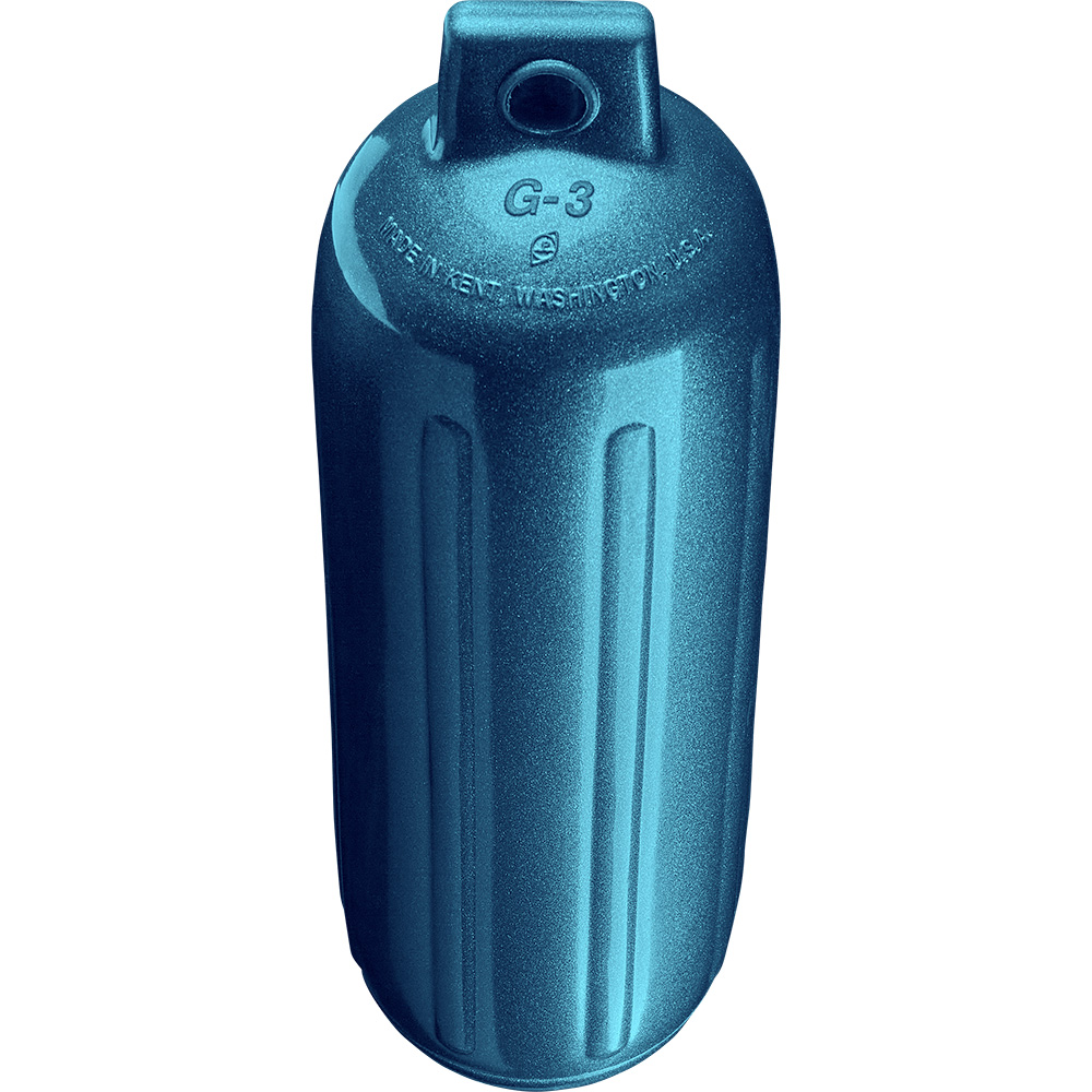 POLYFORM G-3 TWIN EYE FENDER 5.5" X 19" METALLIC BLUE - Image 2