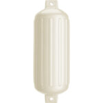 POLYFORM G-6 TWIN EYE FENDER 11" X 30" METALLIC WHITE