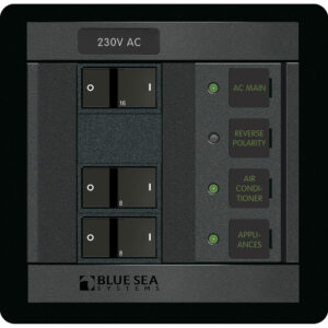 BLUE SEA 1215 360 PANEL 230V AC MAIN + 2 POSITIONS