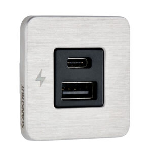 SCANSTRUT TILE USB-A/USB-C INTERIOR CHARGER SOCKET 12/24V