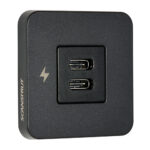 SCANSTRUT TILE USB-C/USB-C  INTERIOR CHARGER SOCKET 12/24V