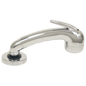 SCANDVIK CHROME EURO SPRAYER  WITH 6' BLACK NYLON HOSE