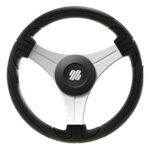 UFLEX USTICA 13" STEERING WHEEL BLACK POLYURETHANE W/