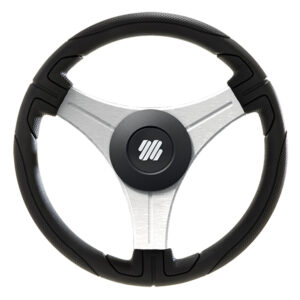 UFLEX USTICA 13" STEERING WHEEL BLACK POLYURETHANE W/