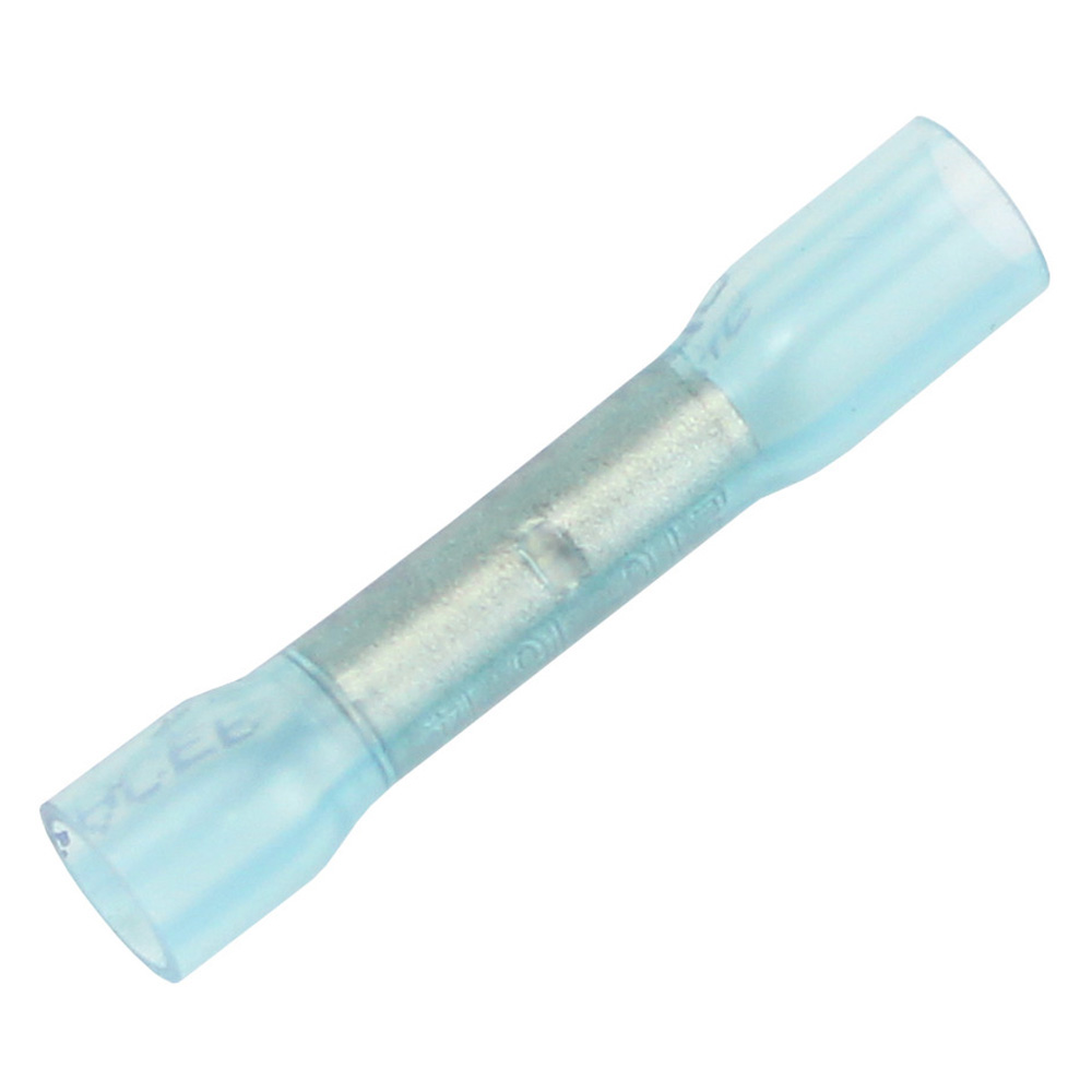 PACER BUTT SPLICE, 16-14 AWG BLUE ADHESIVE H/S, 500PC