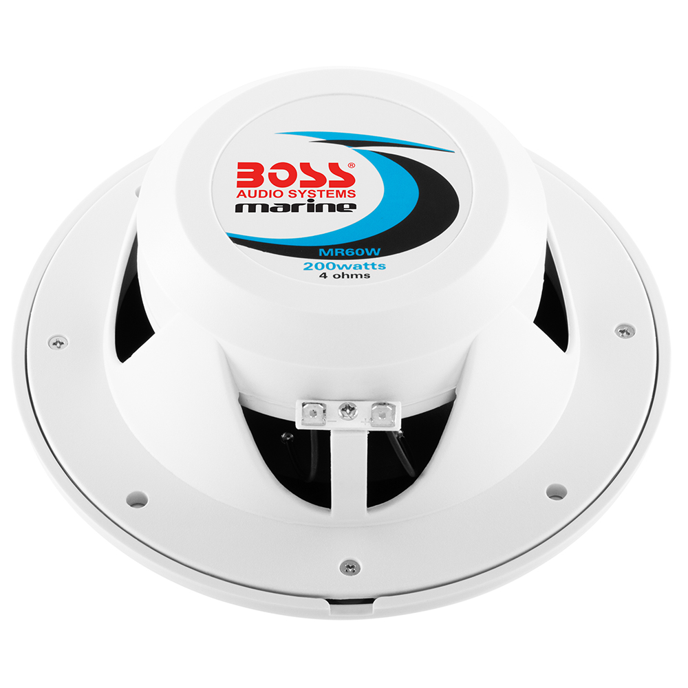 BOSS AUDIO MR60 WHITE 6.5" ROUND SPEAKERS (PAIR) - Image 5