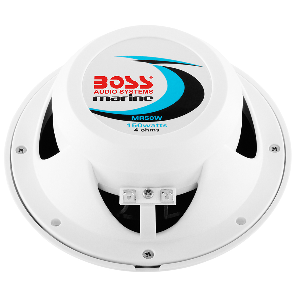 BOSS AUDIO MR50 WHITE 5.25" ROUND SPEAKERS (PAIR) - Image 5