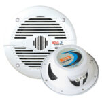 BOSS AUDIO MR50 WHITE 5.25" ROUND SPEAKERS (PAIR)