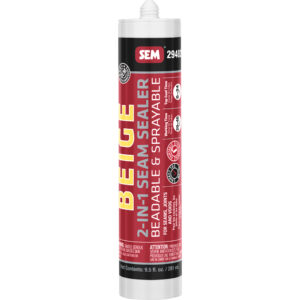 SEM 2-IN-1 SEAM SEALER 9.5OZ TUBE - BEIGE