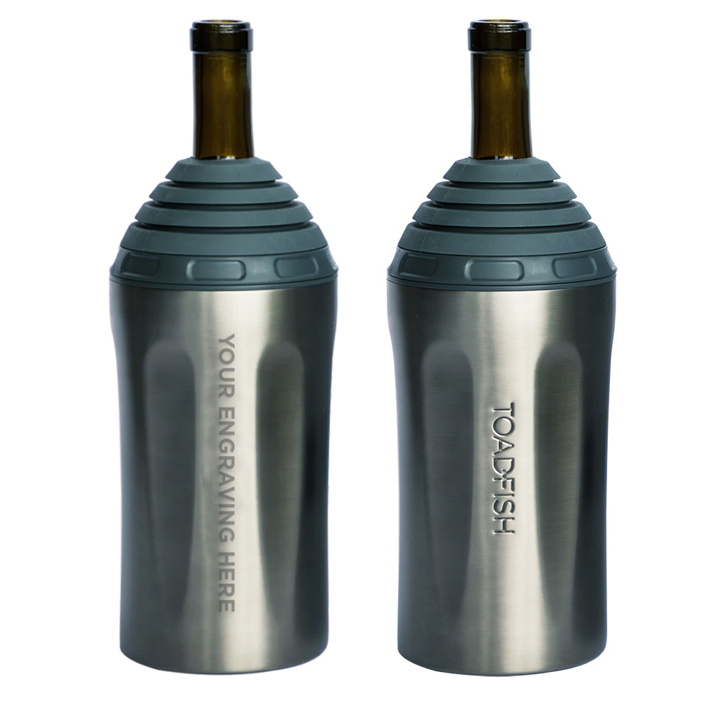 TOADFISH STAINLESS WINE WINE CHILLER - GRAPHITE