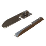 TACO RATCHET HINGES 316 SS POLISHED PAIR 18 1/2"