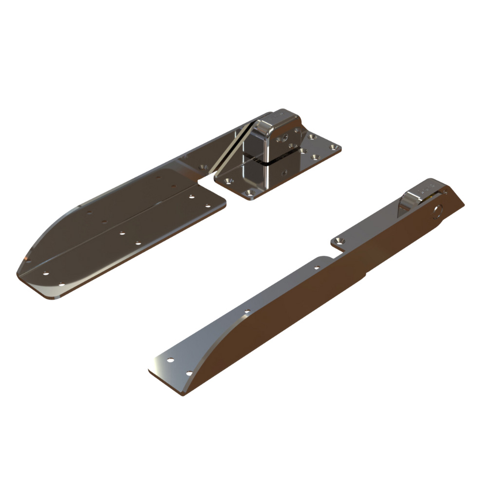 TACO RATCHET HINGES 316 SS POLISHED PAIR 18 1/2"