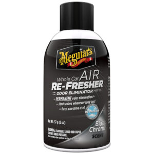 MEGUIAR'S AIR REFRESHER ODOR ELIMINATOR BLACK CHROME SCENT