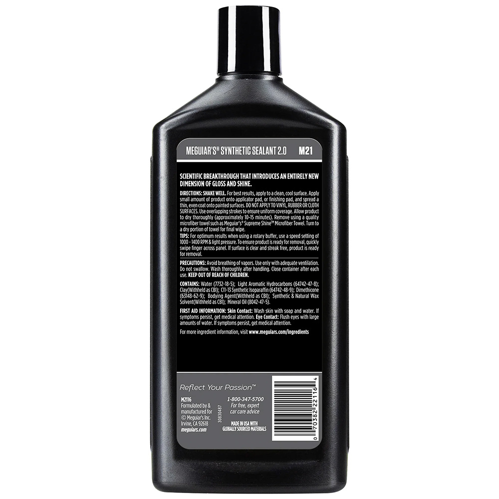 MEGUIAR'S SYNTHETIC SEALANT 2.0 16OZ - Image 2
