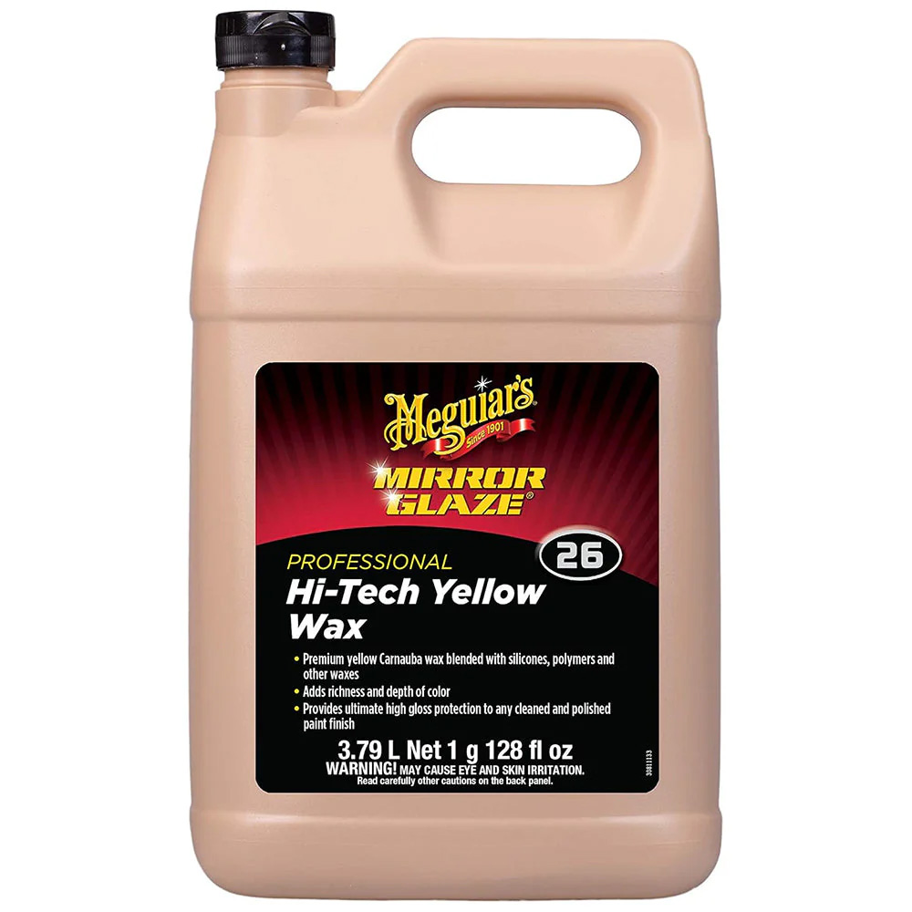 MEGUIAR'S HI-TECH YELLOW LIQUID WAX 1GAL