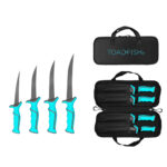 TOADFISH FILET KNIFE GIFT SET - 4X KNIVES - 5,6,7,8IN FIXED