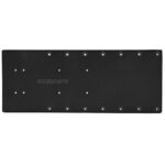 SEA BRACKETS 20" STRAIGHT TROLLING MOTOR PLATE BLACK