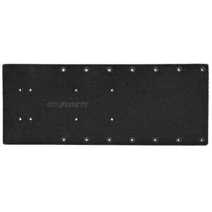 SEA BRACKETS 20" STRAIGHT TROLLING MOTOR PLATE BLACK
