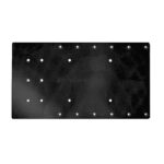 SEA BRACKETS 18" STRAIGHT PLATE F/ MINN KOTA QUEST BLACK